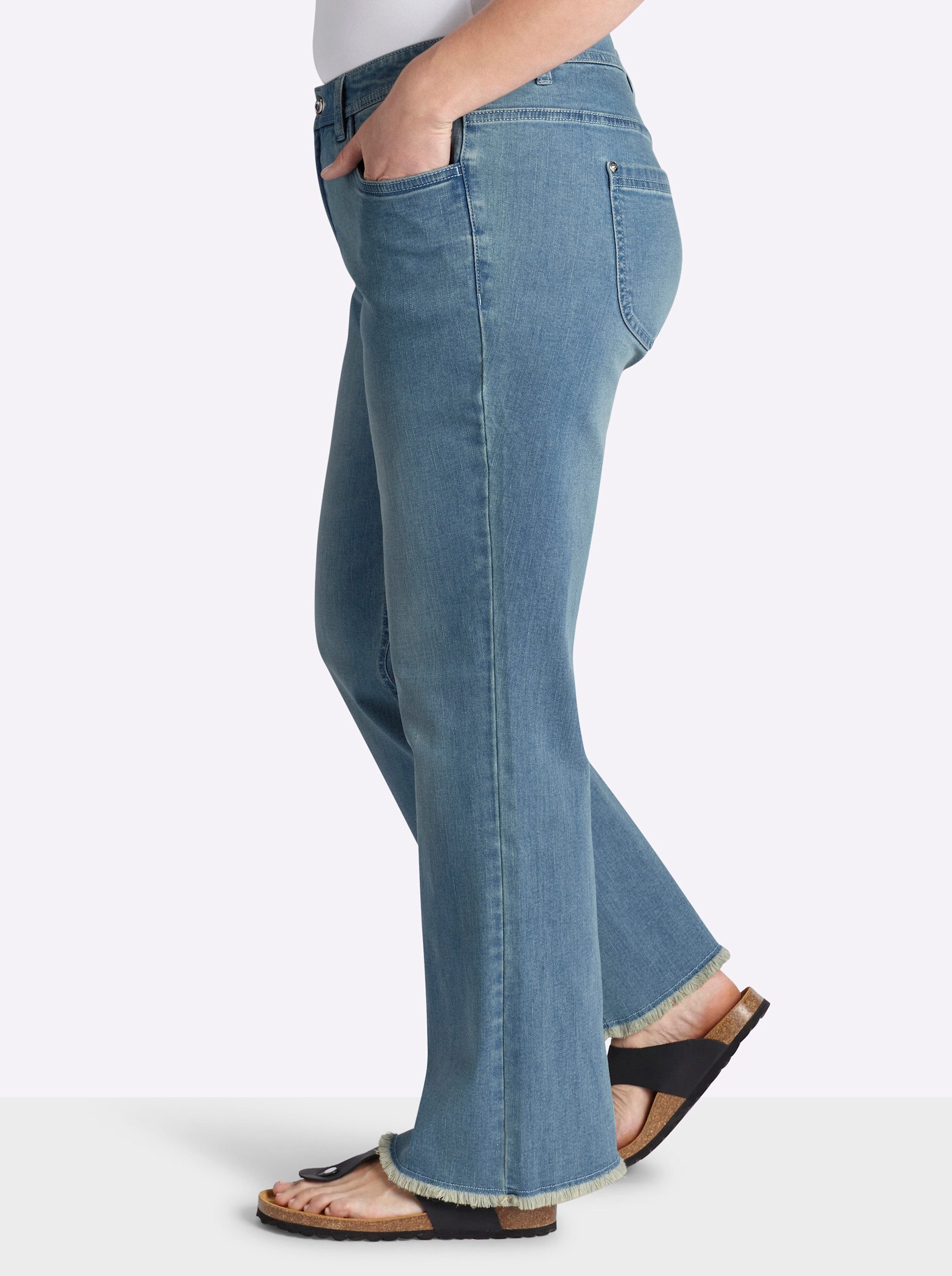 Sheego Bequeme Jeans Bootcut-Jeans normal