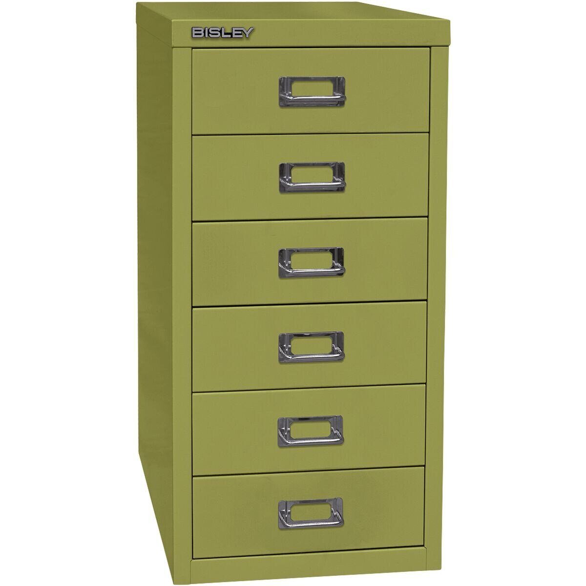 Bisley Beistellschrank MultiDrawer Schrank aus Stahl, 6 Schubladen, ohne Sockel, A4
