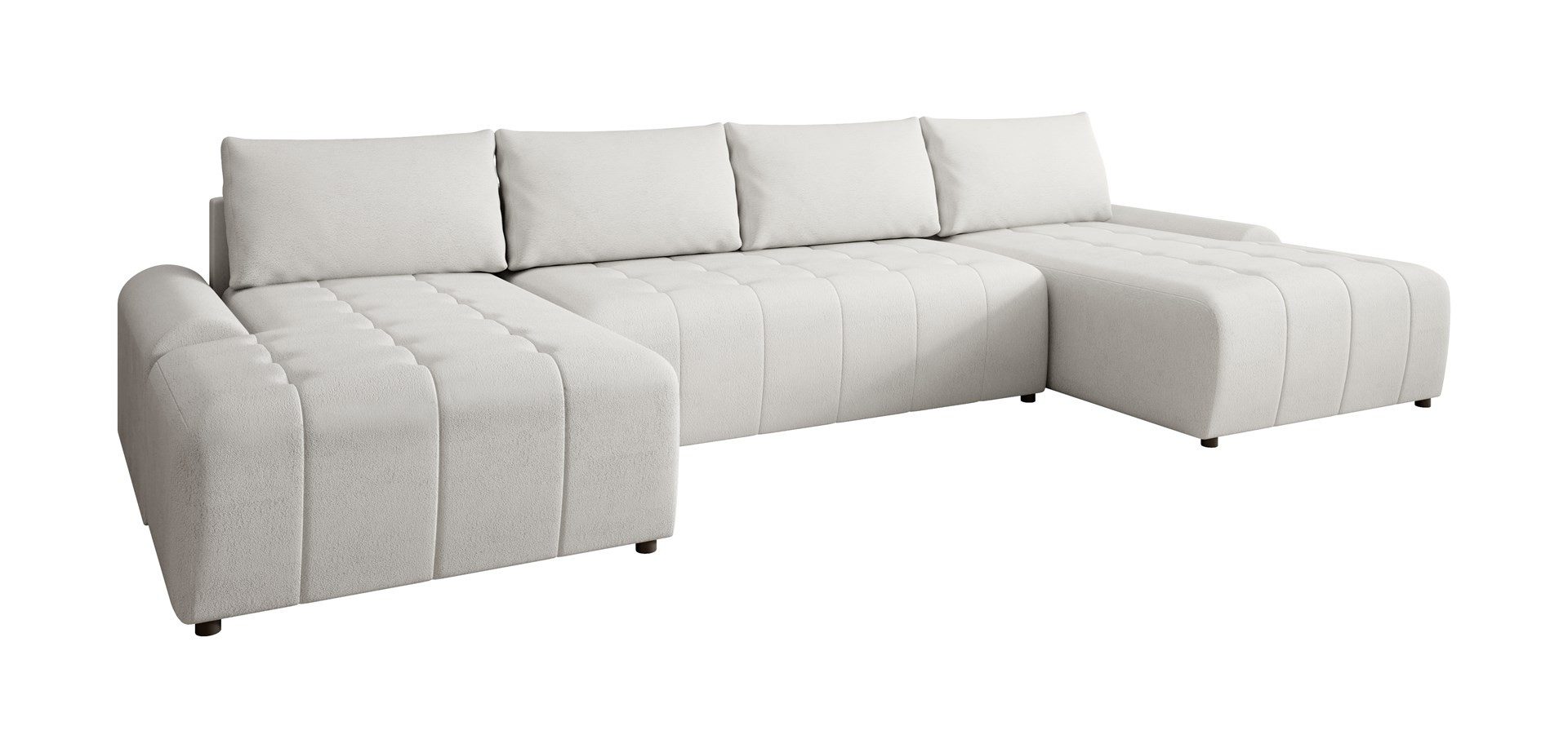 Beautysofa Ecksofa Costa U, inkl. Schlaffunktion, Bettkasten, modernes Loun günstig online kaufen
