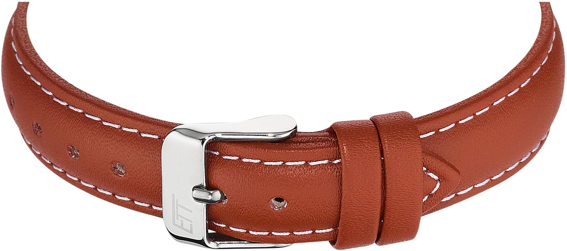 ETT Funkuhr Gobi Lady ELS-11616-61L, Armbanduhr, Damenuhr, Solar, Datum, Lederarmband