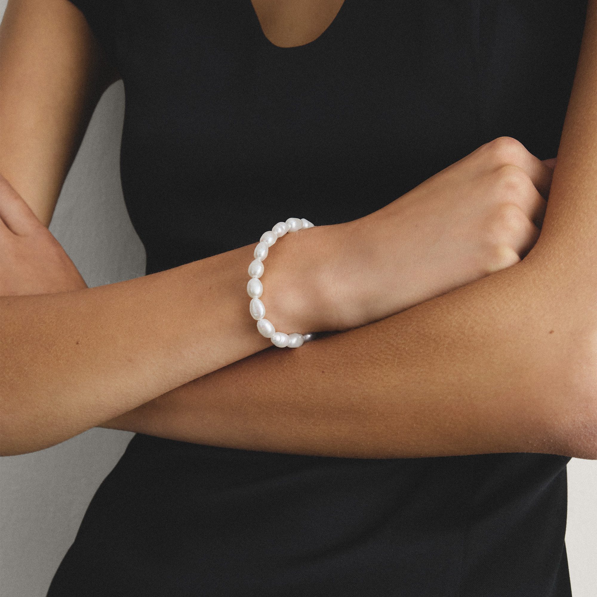 THOMAS SABO Perlenarmband Bold Elegance Perlenarmband silber, mit Süßwasserzuchtperle