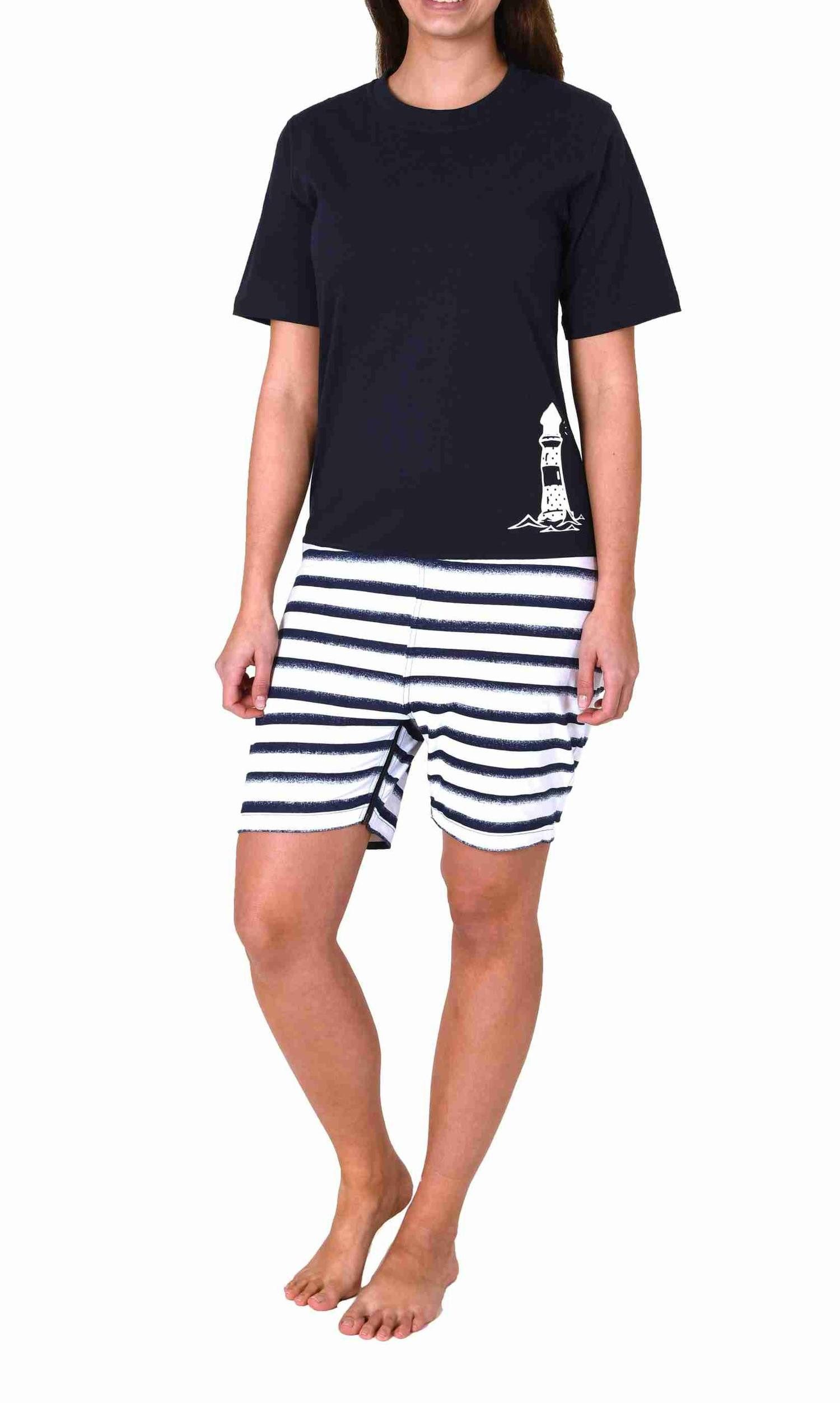 Normann Pyjama Damen Pflegeoverall kurzarm mit Reißverschluss am Rücken + Bein