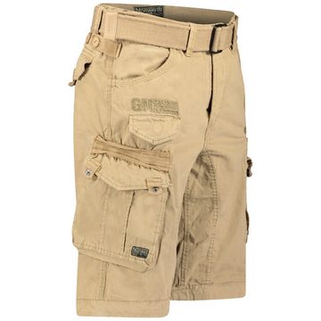 Geographical Norway Cargoshorts Herren kurze Hose Brpanoramique Basic (1-tlg) mit Gürtel