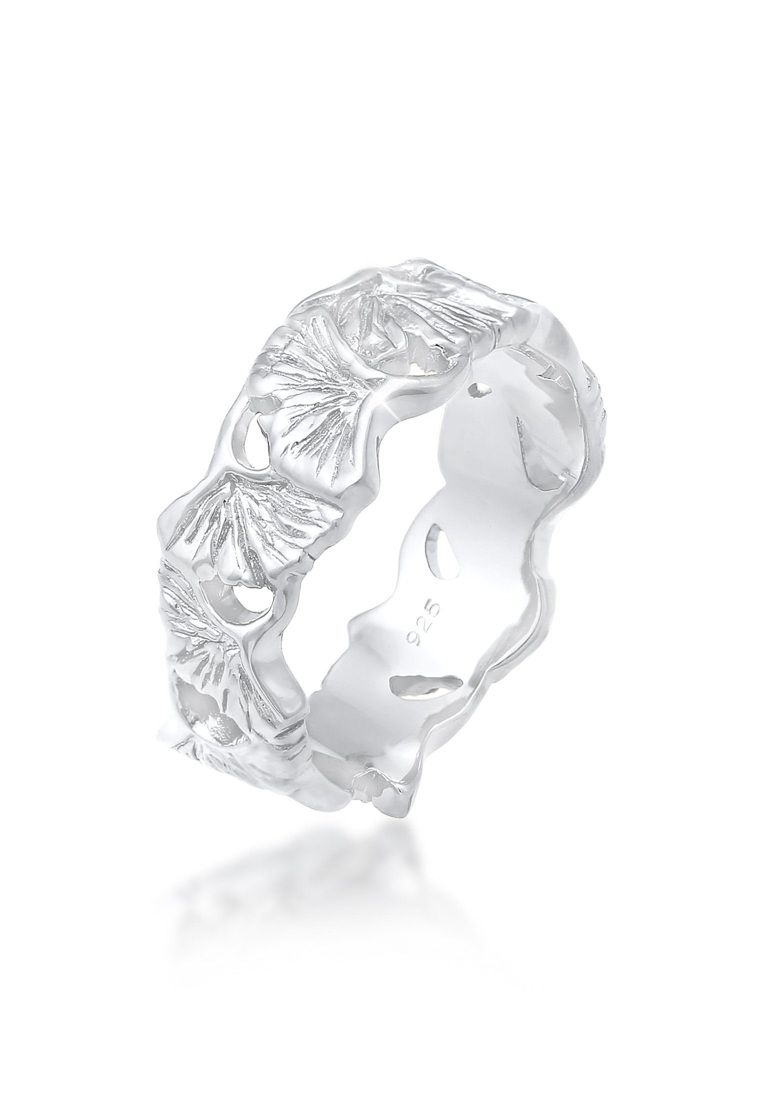 Elli Fingerring Ginkgo Blätter Trend Cool günstig online kaufen