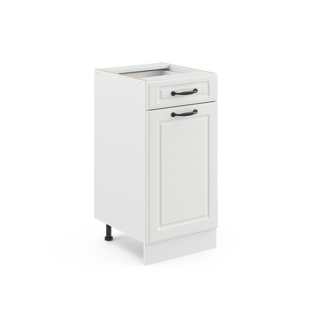 Vicco Unterschrank R-Line, Weiß Landhaus/Weiß, 40 cm ohne Arbeitsplatte (1-St)
