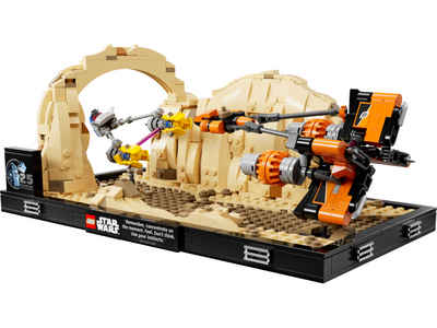 LEGO® Spielbausteine Star Wars 75380 Podrennen in Mos Espa – Diorama, (Set, 718 St., Set)