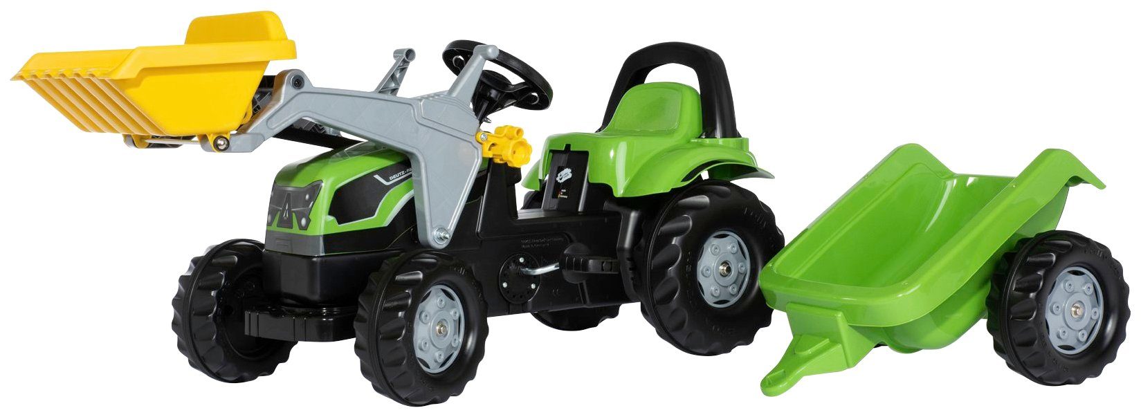 rolly toys® Tretfahrzeug Deutz 5115 G, Traktor mit Trailer und Lader