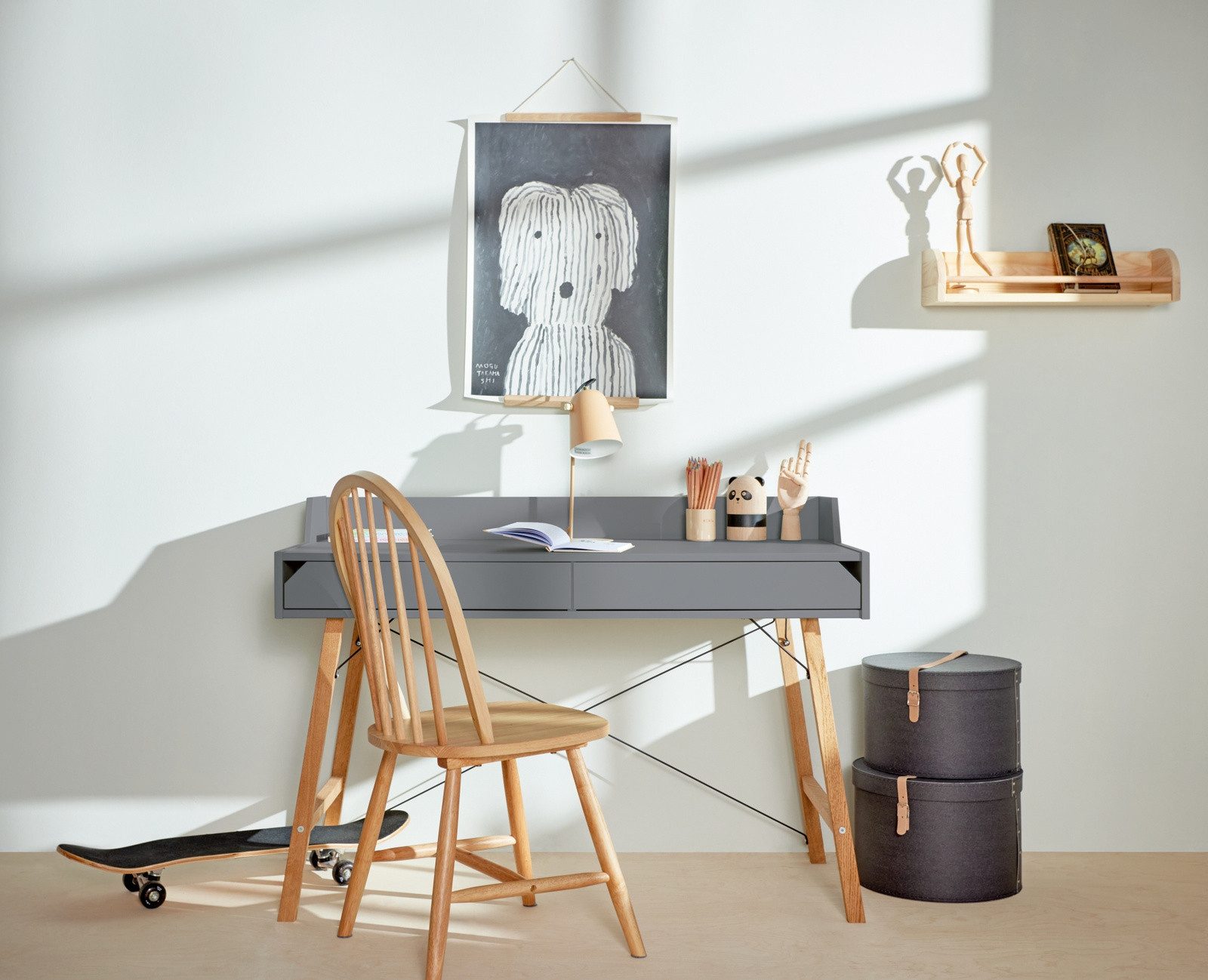 Raumhirsch Furniture Kinderschreibtisch Lotta – Jugend-Schreibtisch mit modernem & funktionalem Look