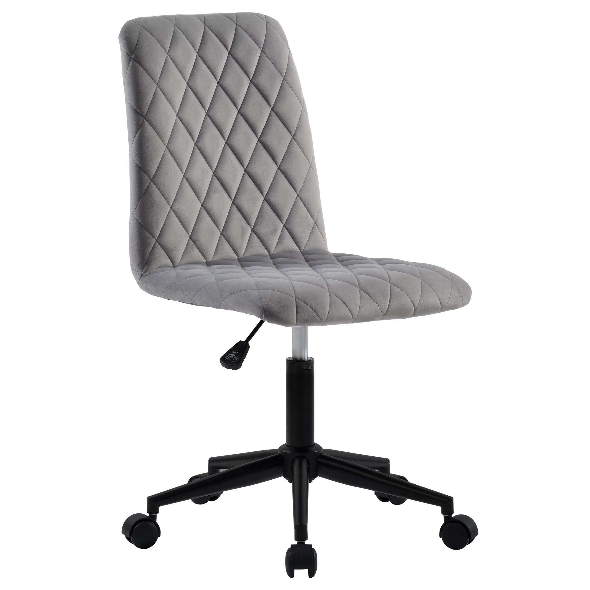 Flieks Drehstuhl Komfort, Samt Bürostuhl Schreibtischstuhl, verstellbare Höhe