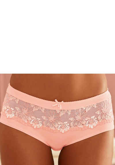 Nuance Panty mit breitem Bund aus Spitze