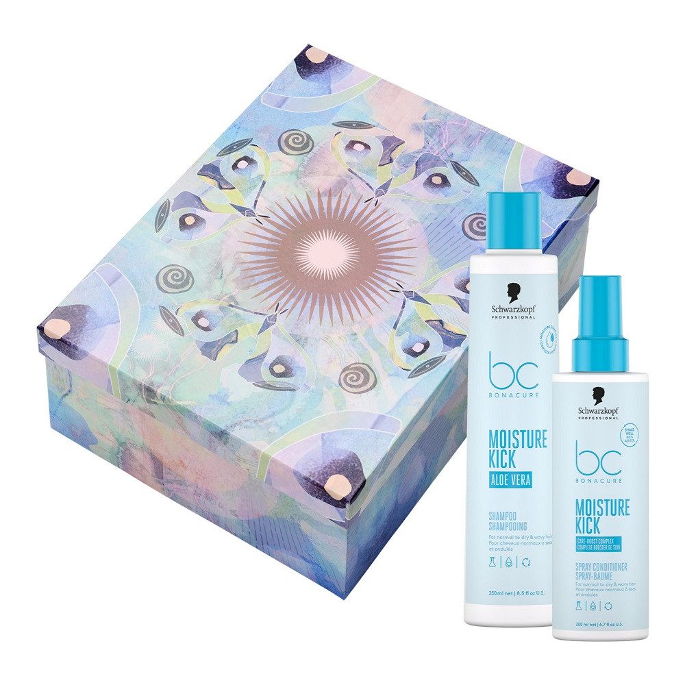 Schwarzkopf Professional Haarpflege-Set Set Moisture Kick Shampoo 250ml + Spray Conditioner 200ml