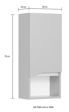 Saphir Badmöbel-Set Quickset 5-teilig, Waschbeckenunterschrank mit LED-Spiegel, (8-St), Hochschrank, Unterschrank, Hängeschrank, inkl. Türdämpfer, 5 Türen