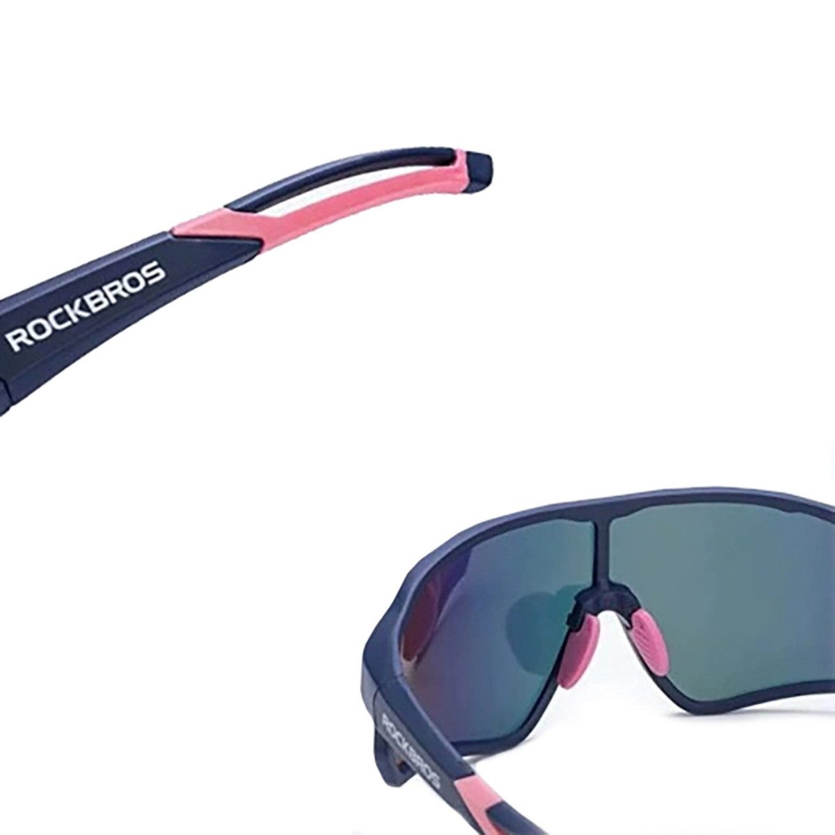 ROCKBROS Fahrradbrille 10134PL, (mit Zubehör), Blendfreie Sicht durch polarisierte Gläser