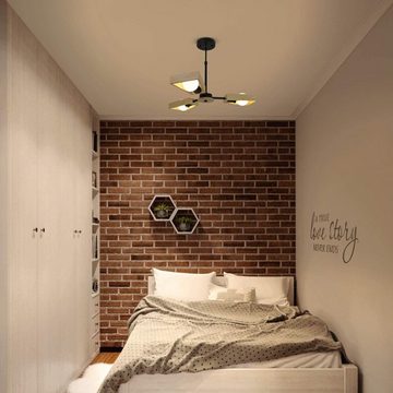 ZMH Deckenleuchte Holz rustikal E27 Höhenverstellbar Beleuchtung Wohnzimmer, LED wechselbar