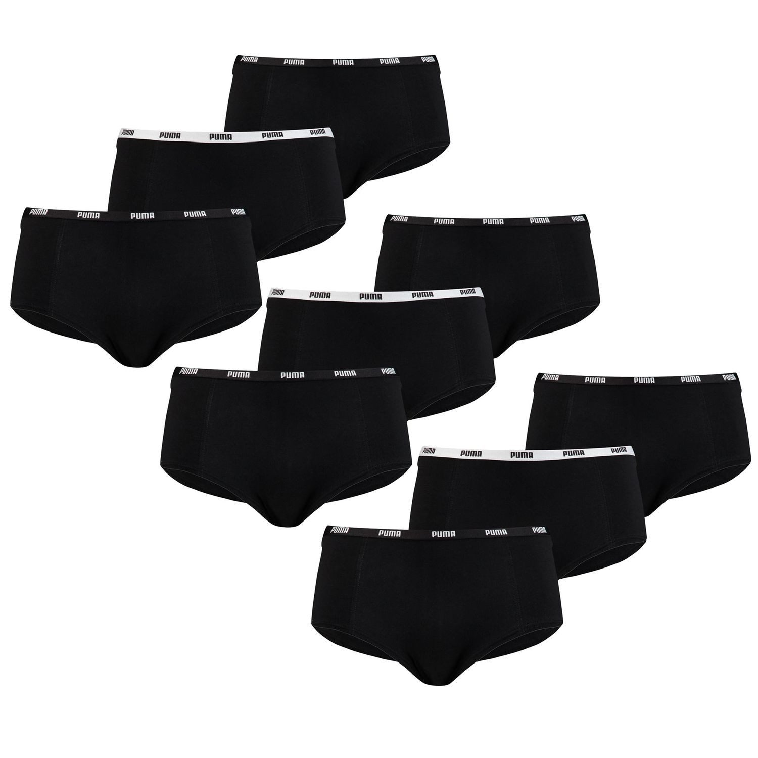 PUMA BODYWEAR Panty Mini Shorts Comfort Cotton Stretch (9-St., Set) Webgumm günstig online kaufen