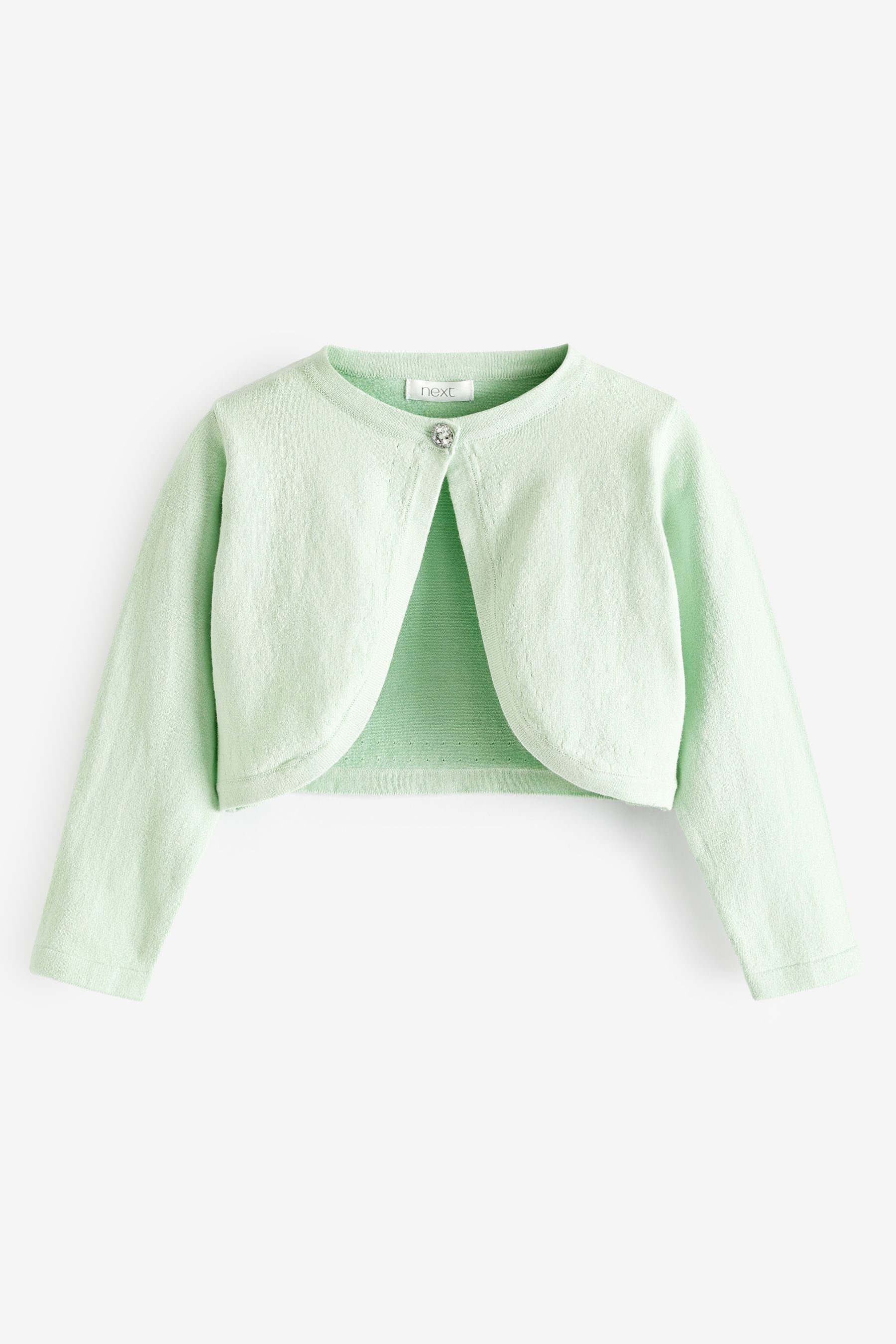 Kurze Next Anlässe Green Strickjacke (1-tlg) für Strickjacke besondere Mint