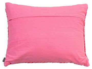Dekokissen Kissen RUSSO, 50 x 40 cm, Pink, Baumwolle, mit Reißverschluss und Füllung