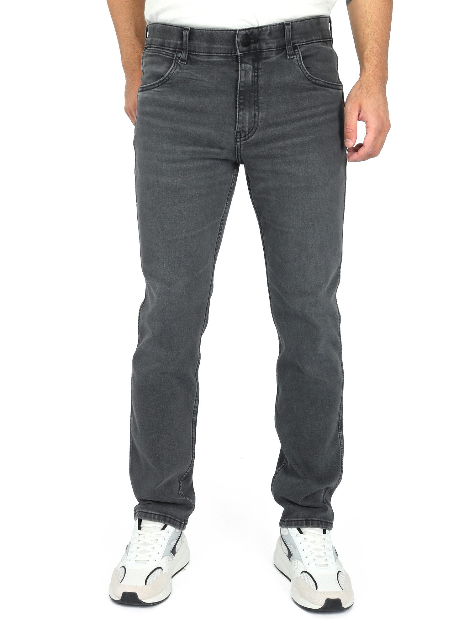 Wrangler Straight-Jeans Regular Fit Superstretch - GREENSBORO WHISPERED WAS günstig online kaufen