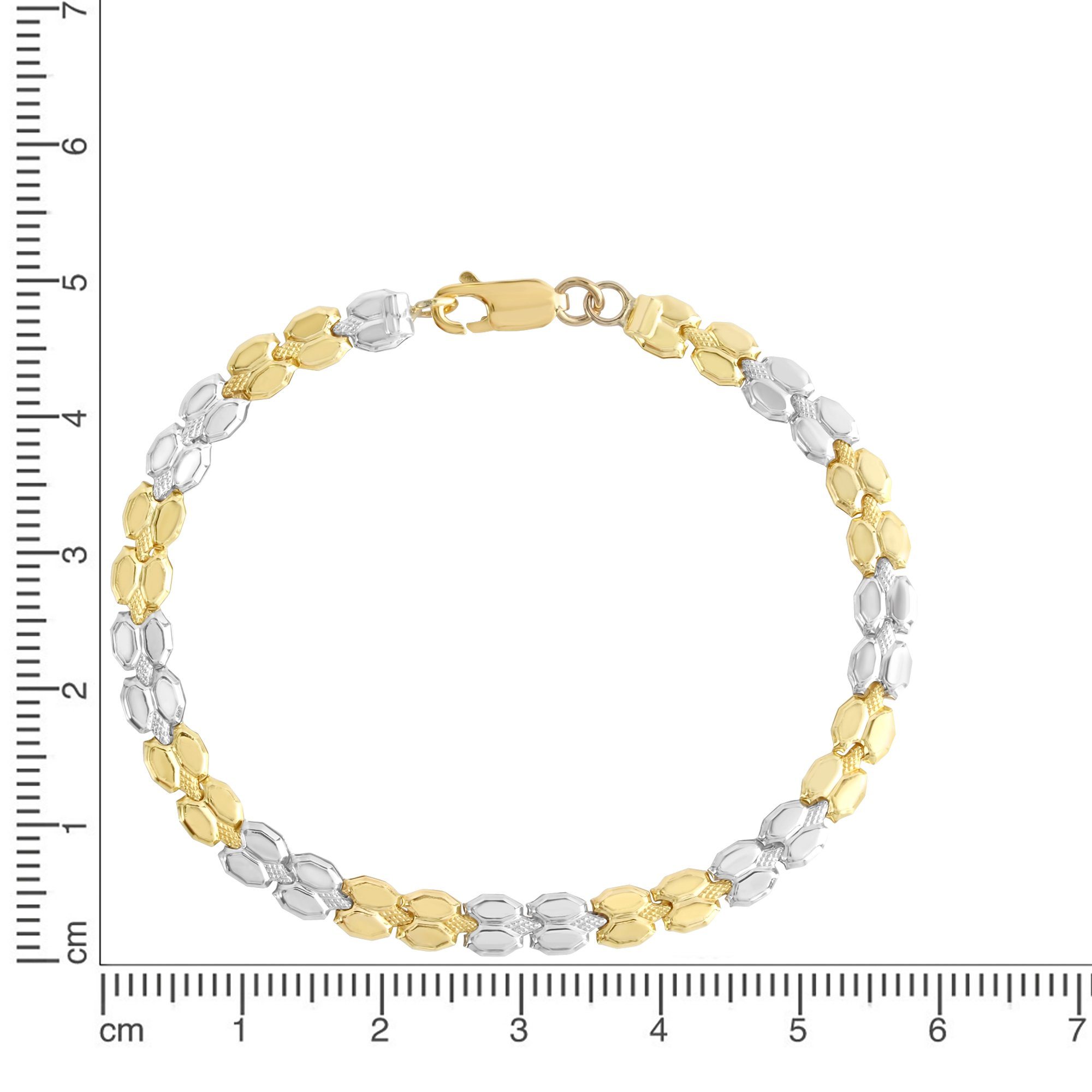 Armband gelb 375 K. Ellen by und weiß Gold Fascination