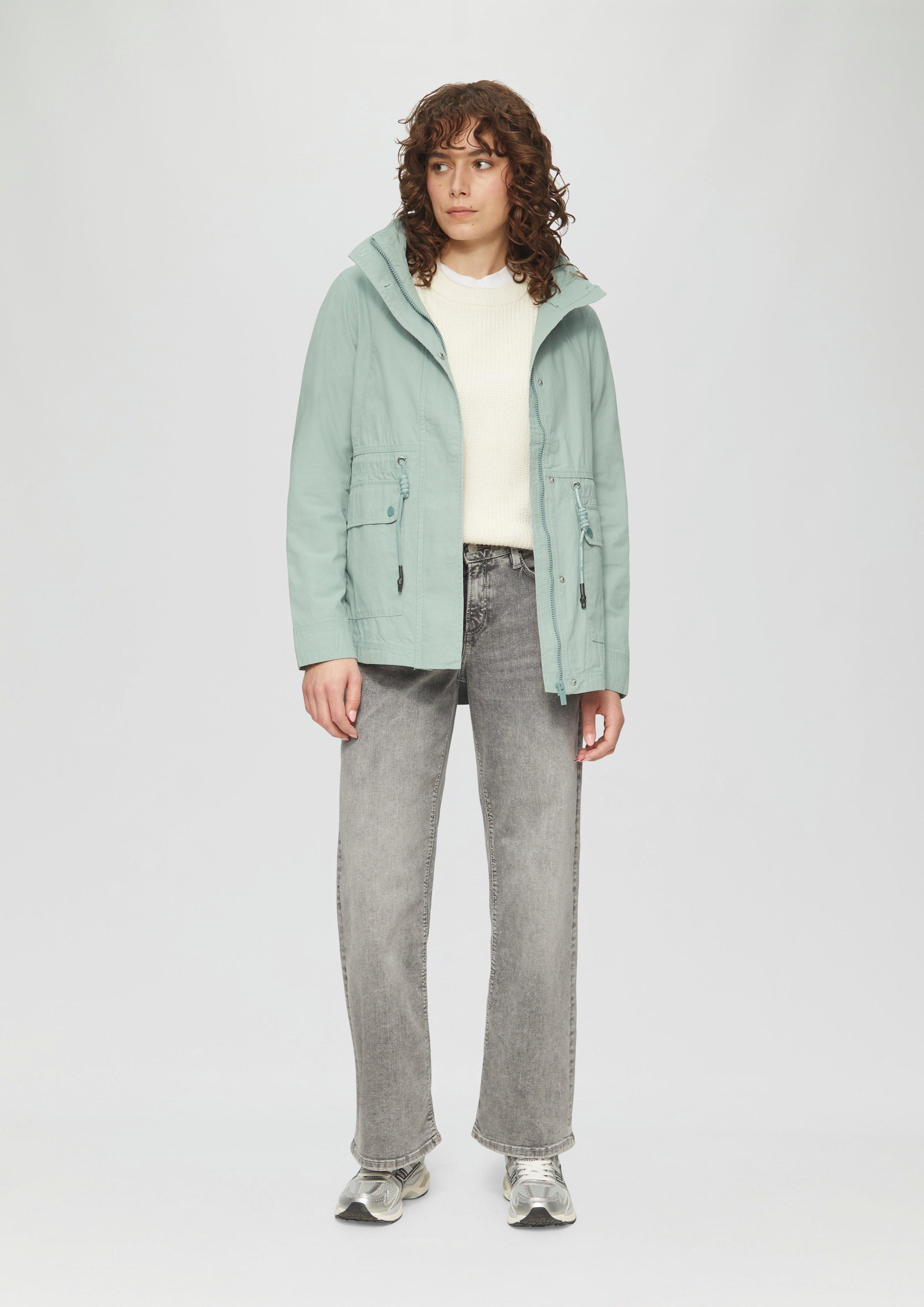 QS Outdoorjacke Baumwolljacke mit Tunnelzug in günstig online kaufen