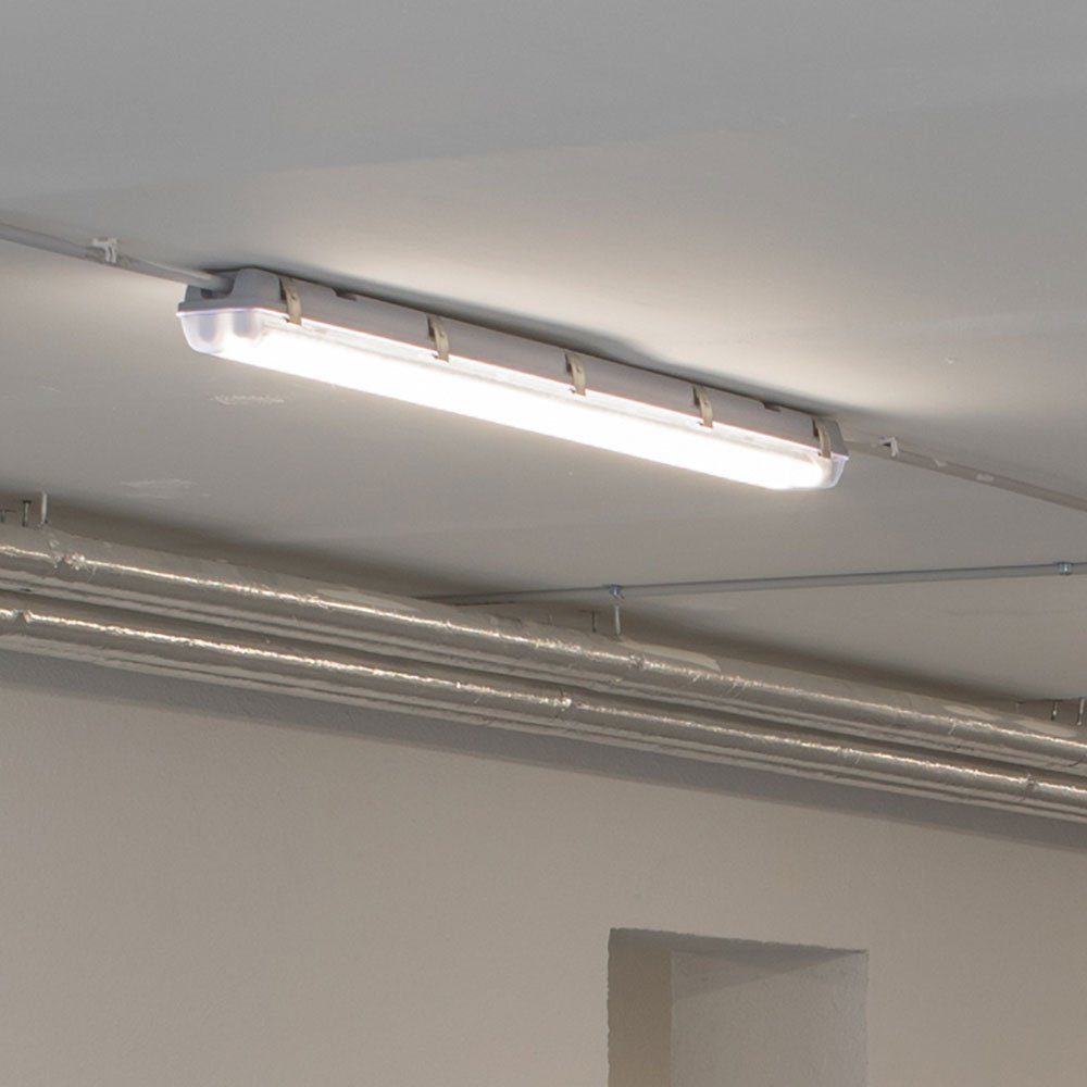 V-TAC LED Deckenleuchte, LED-Leuchtmittel fest Kaltweiß, Kellerleuchte Wannenleuchte cm LED verbaut, Hallenlampe L150 Feuchtraumlampe