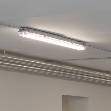 V-TAC LED Deckenleuchte, LED-Leuchtmittel fest verbaut, Kaltweiß, Wannenleuchte Feuchtraumlampe LED Hallenlampe Kellerleuchte L150 cm