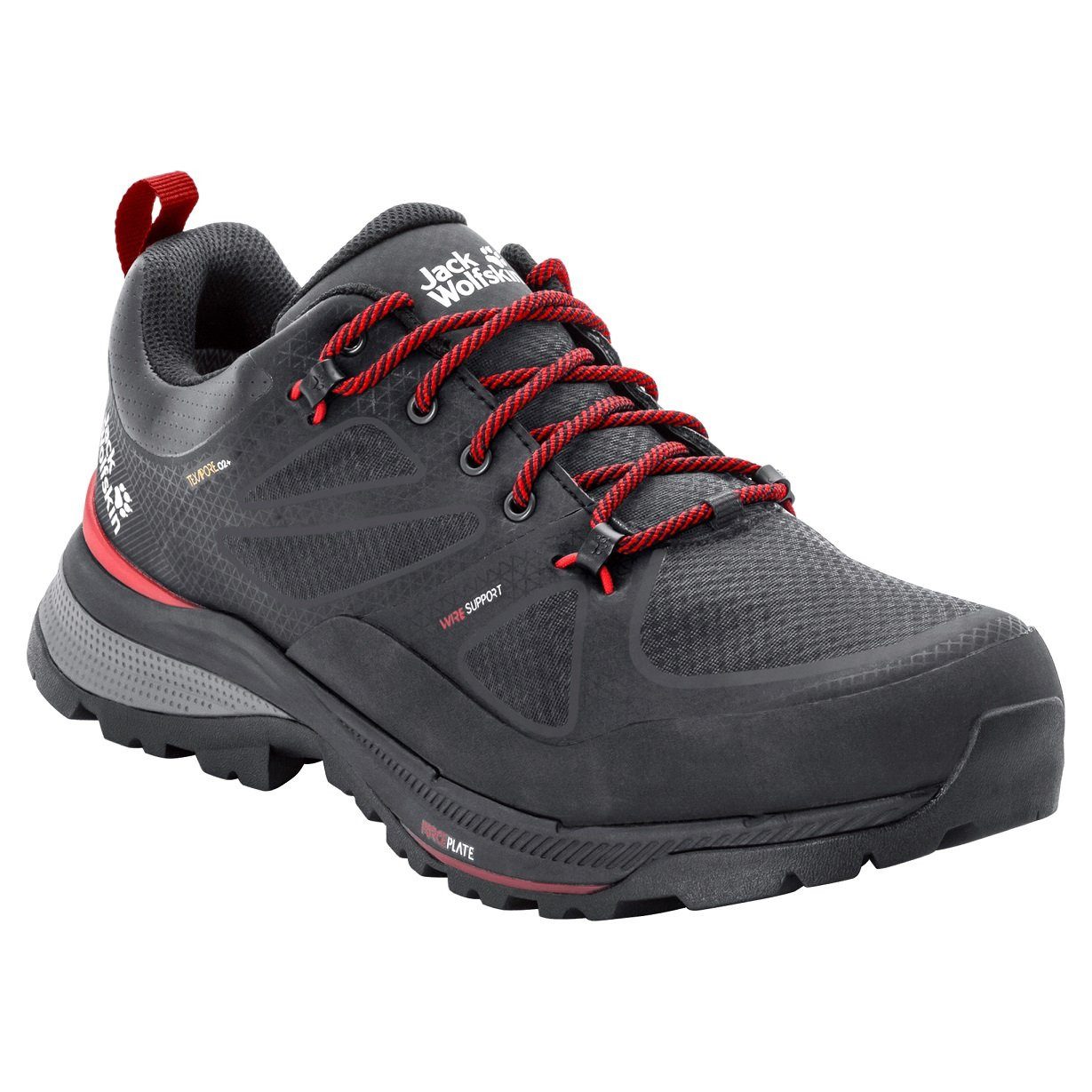 Jack Wolfskin Force Striker Texapore Low wasserdicht grau Herren Wanderschu günstig online kaufen
