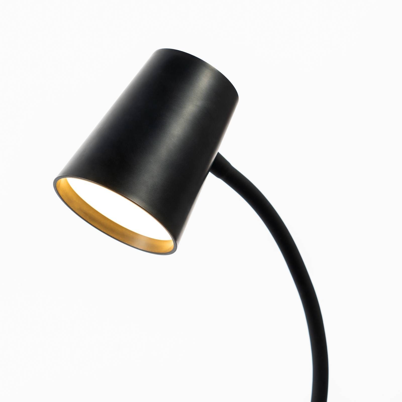 Lindby Klemmleuchte Ailina, LED, Kunststoff Schwarz warmweiß IP20, 1 x 5 W LED, warmweiß