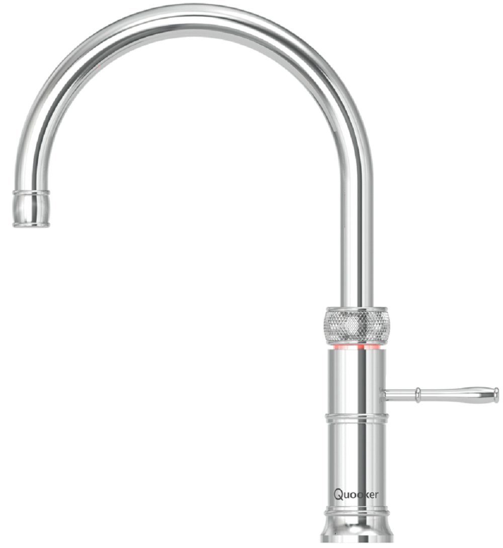 COMBI *inkl. GARANTIE* JAHRE QUOOKER verchromt 7 & Fusion glänzend Classic CUBE Küchenarmatur mit Reservoir Round