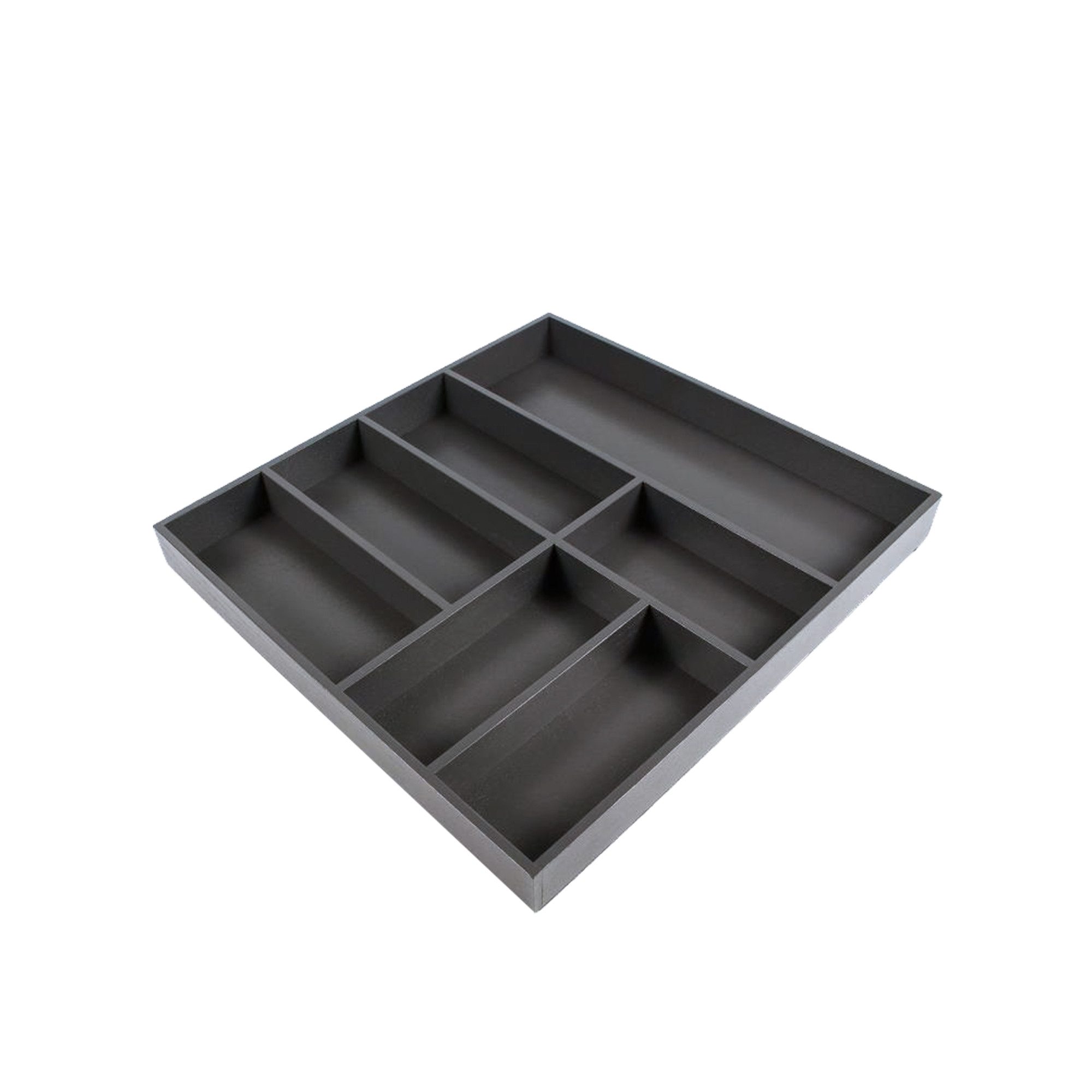 ROCTOR Küchenzeile RT7002 Toronto Eiche schwarz / AP Spachtelbeton graphit - 240 cm Breit, Ohne E-Geräte, Inkl. Abfalleimersystem