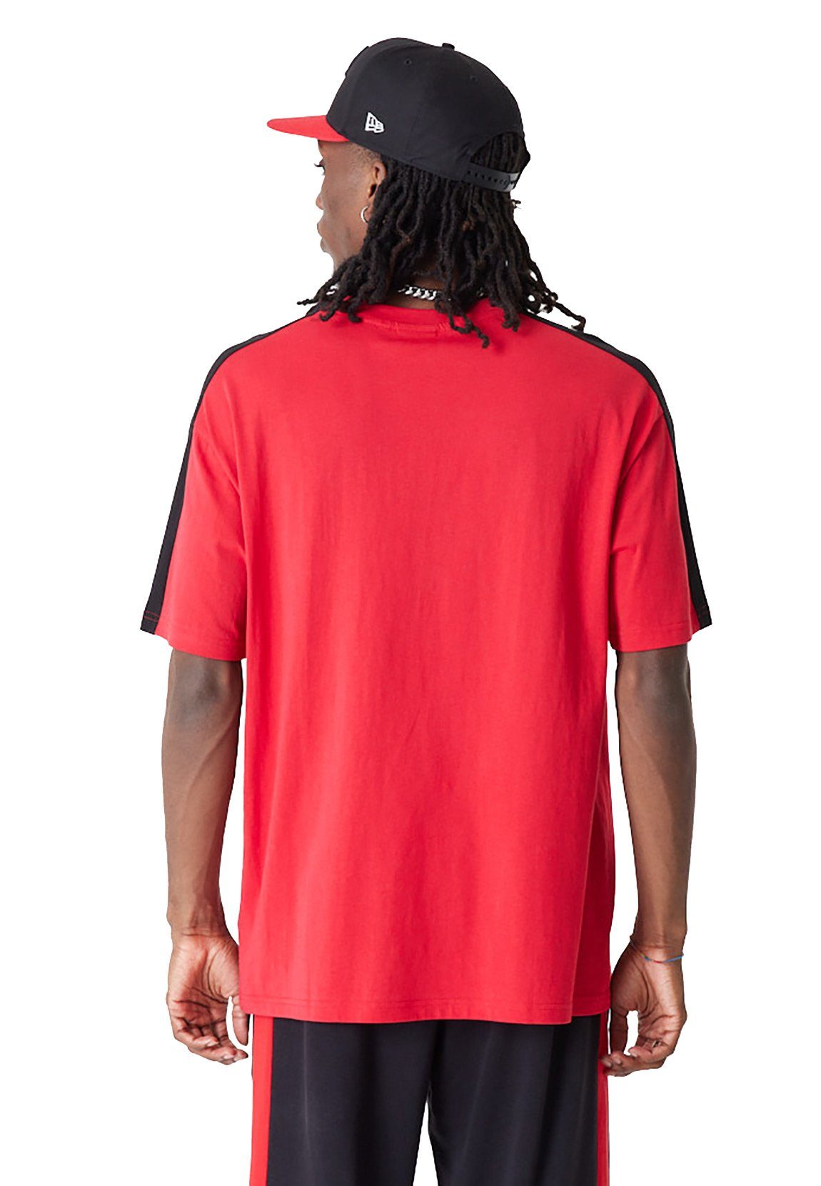 Era T-Shirt CHICAGO BLOCK Rot Red OS T-Shirt NBA COLOUR Era New Herren New BULLS TEE