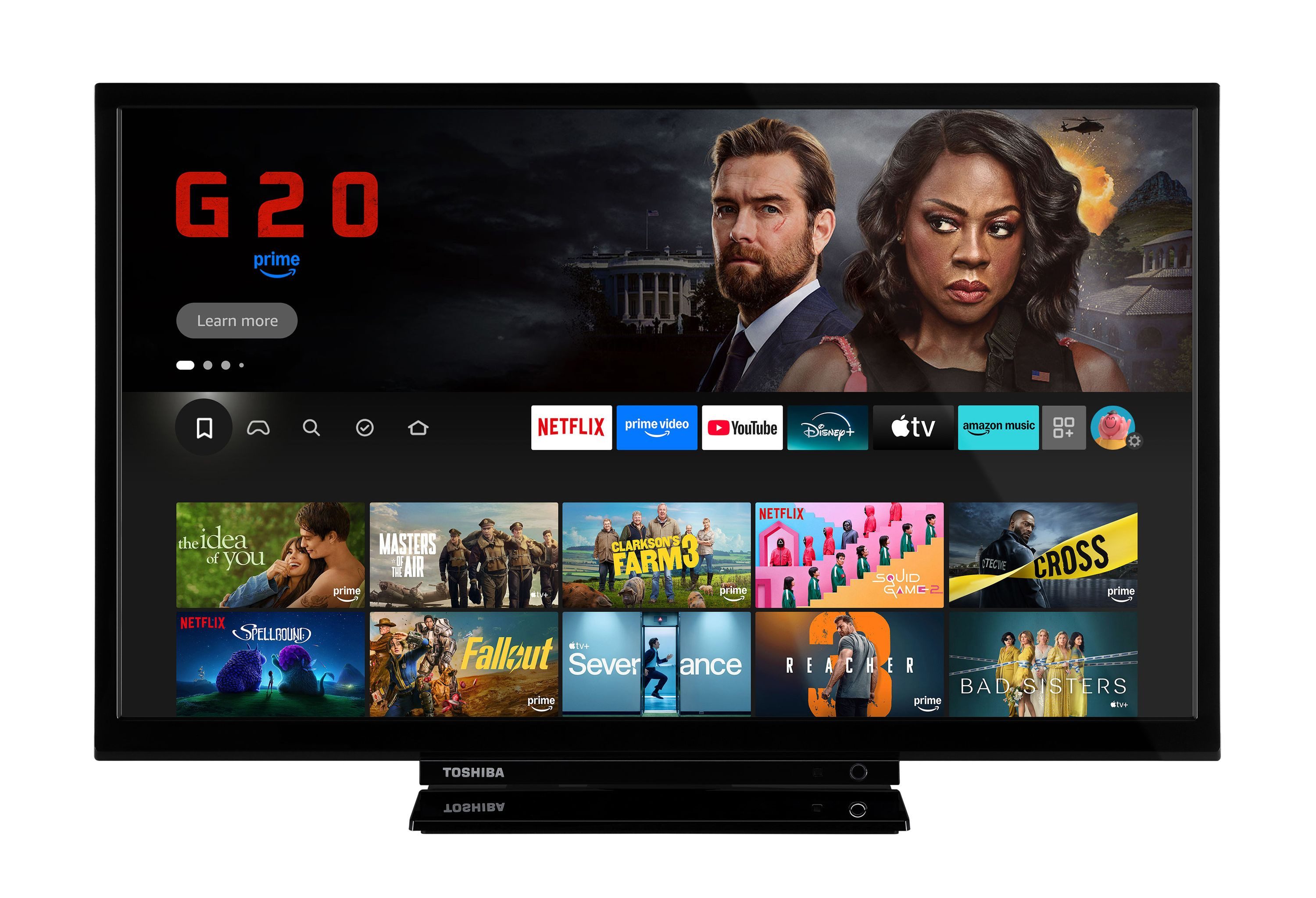 Toshiba 24WF3F63DAR LCD-LED Fernseher (60 cm/24 Zoll, HD-ready, Fire TV, Fire TV / Smart TV, HDR, Alexa Built-In, Triple-Tuner)  ! RABATT: 68.42%