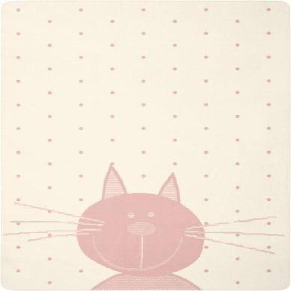 Babydecke Lovely & Sweet Kitty 75 x 100 cm, Biederlack, Made in Germany