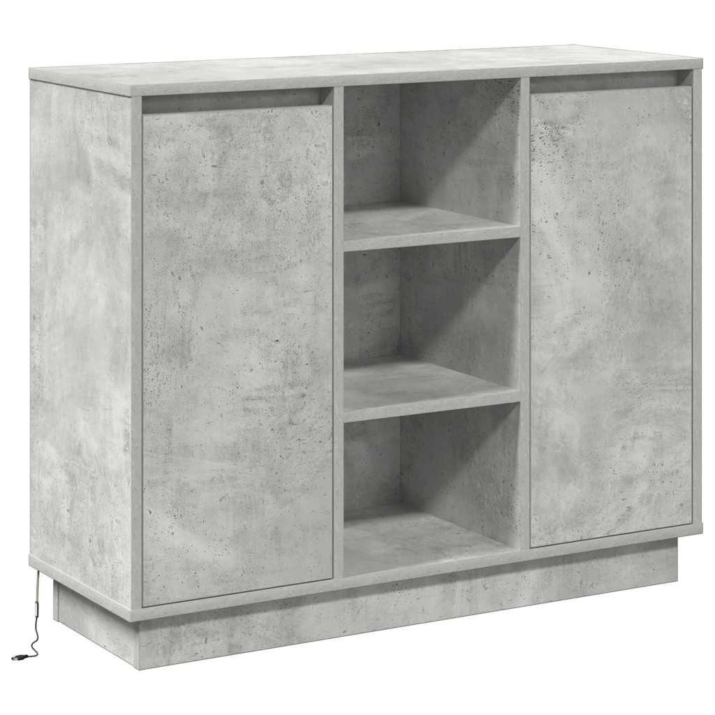 vidaXL Badezimmerspiegelschrank Sideboard mit Regal Beton günstig online kaufen