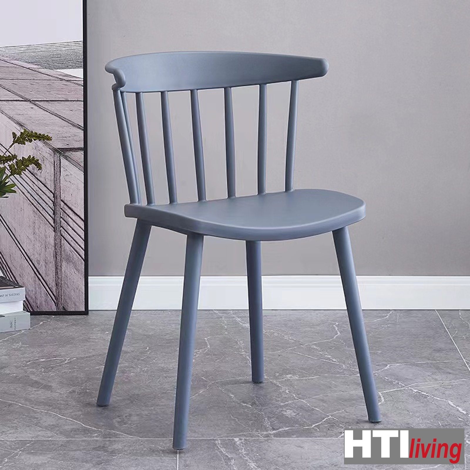 HTI-Living Küchenstuhl Stuhl Tovik (Stück, Esszimmerstuhl St), Kunststoffstuhl Küchenstuhl 1 Grau Bistrostuhl