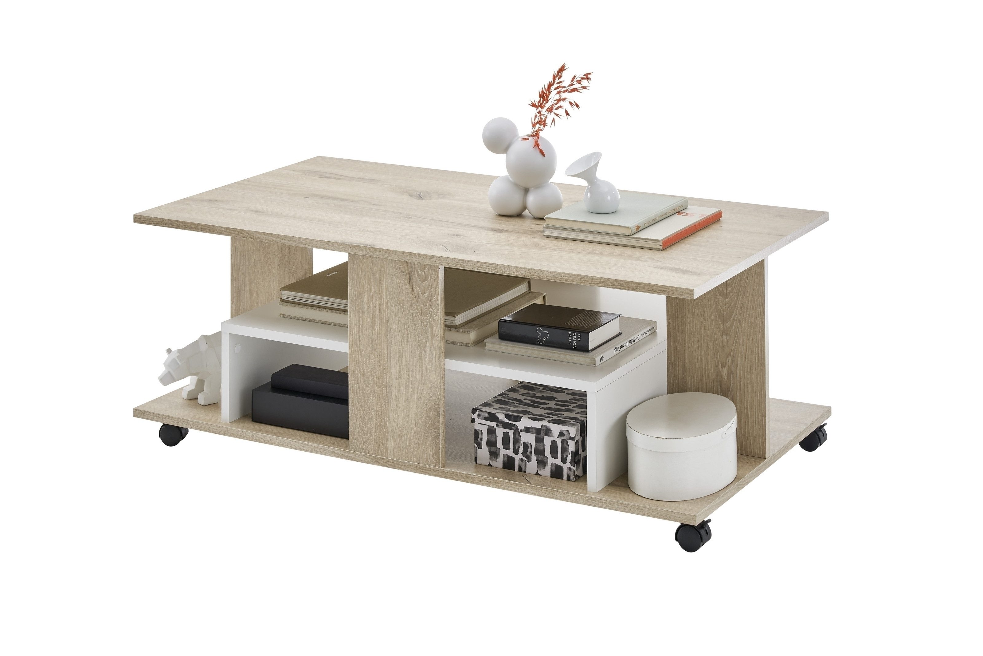 Stolkom Sp.z.o.o. Couchtisch in Rima Oak Dekor - 110x42,5x60cm (BxHxT)