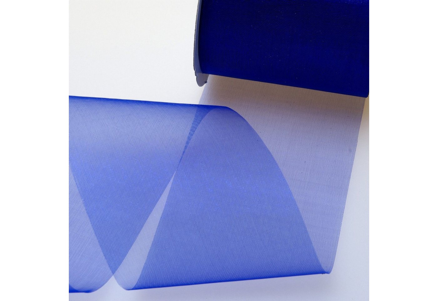 Thumbnail - Deko AS Dekoband Kristallorganza blau - 70 mm breit - Rolle 25 Meter - 40070 72-R 70…