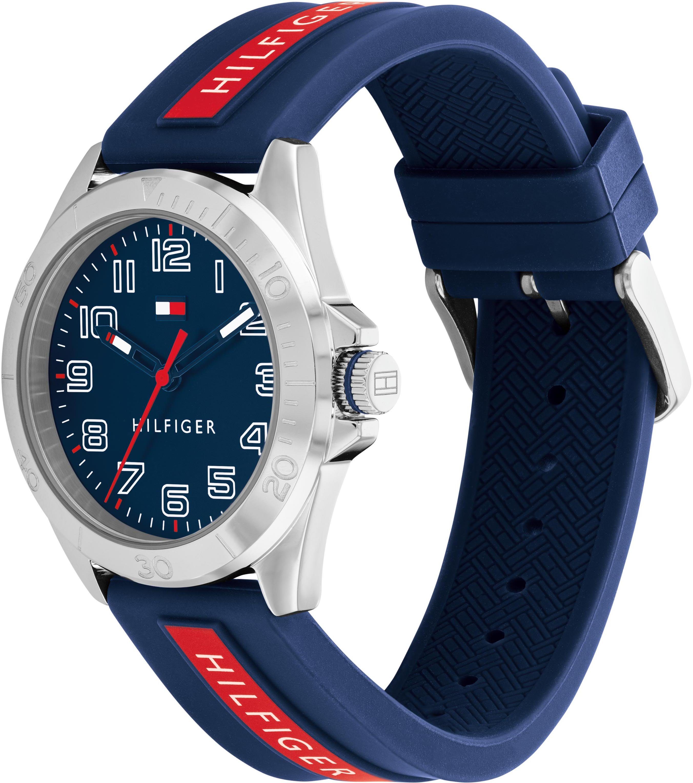 Tommy Hilfiger Quarzuhr KIDS 1720019, Armbanduhr, Kinderuhr, analog, Silikonarmband, Geschenkidee