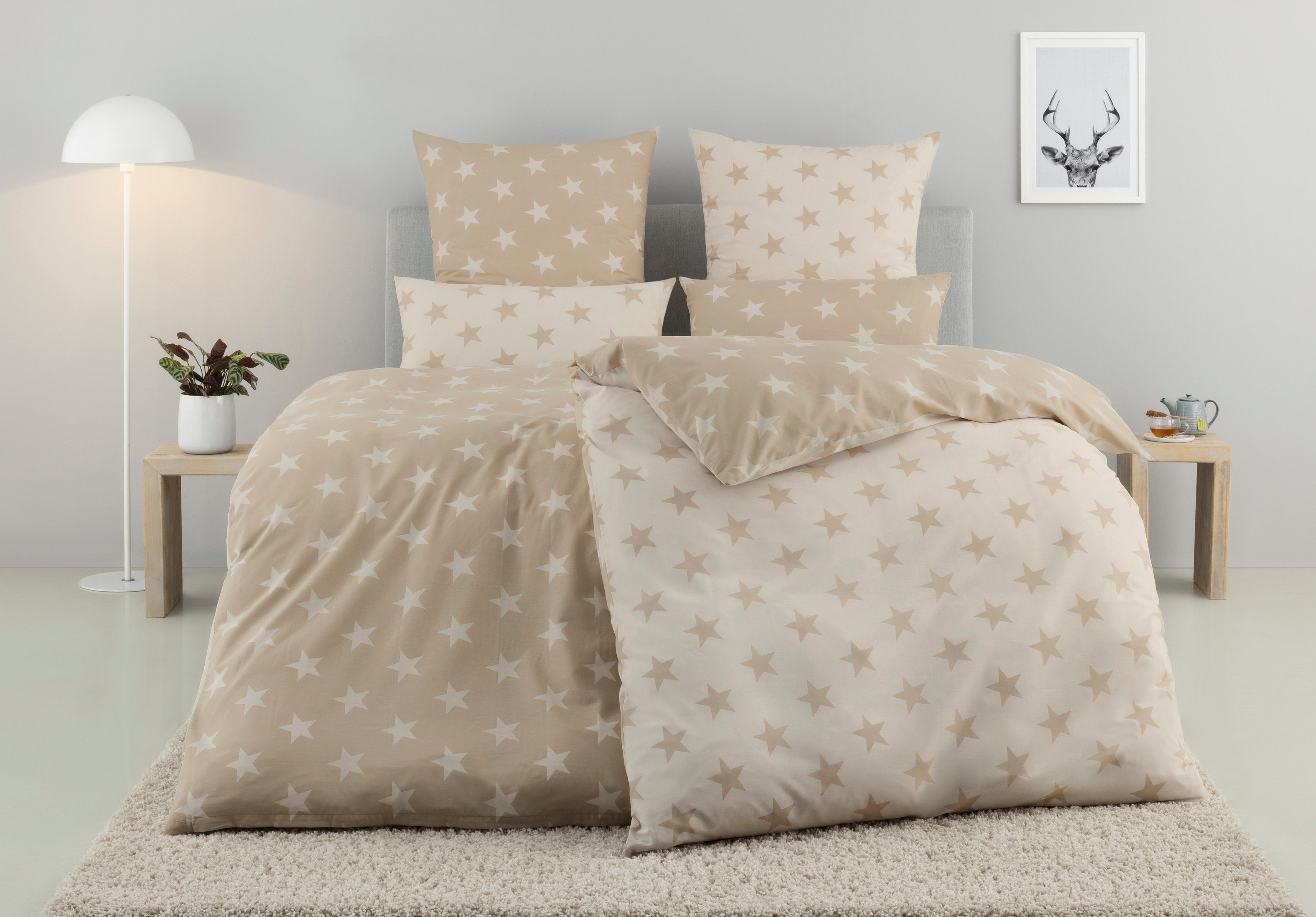 my home Wendebettwäsche STELLA, Linon, 2 günstig online kaufen