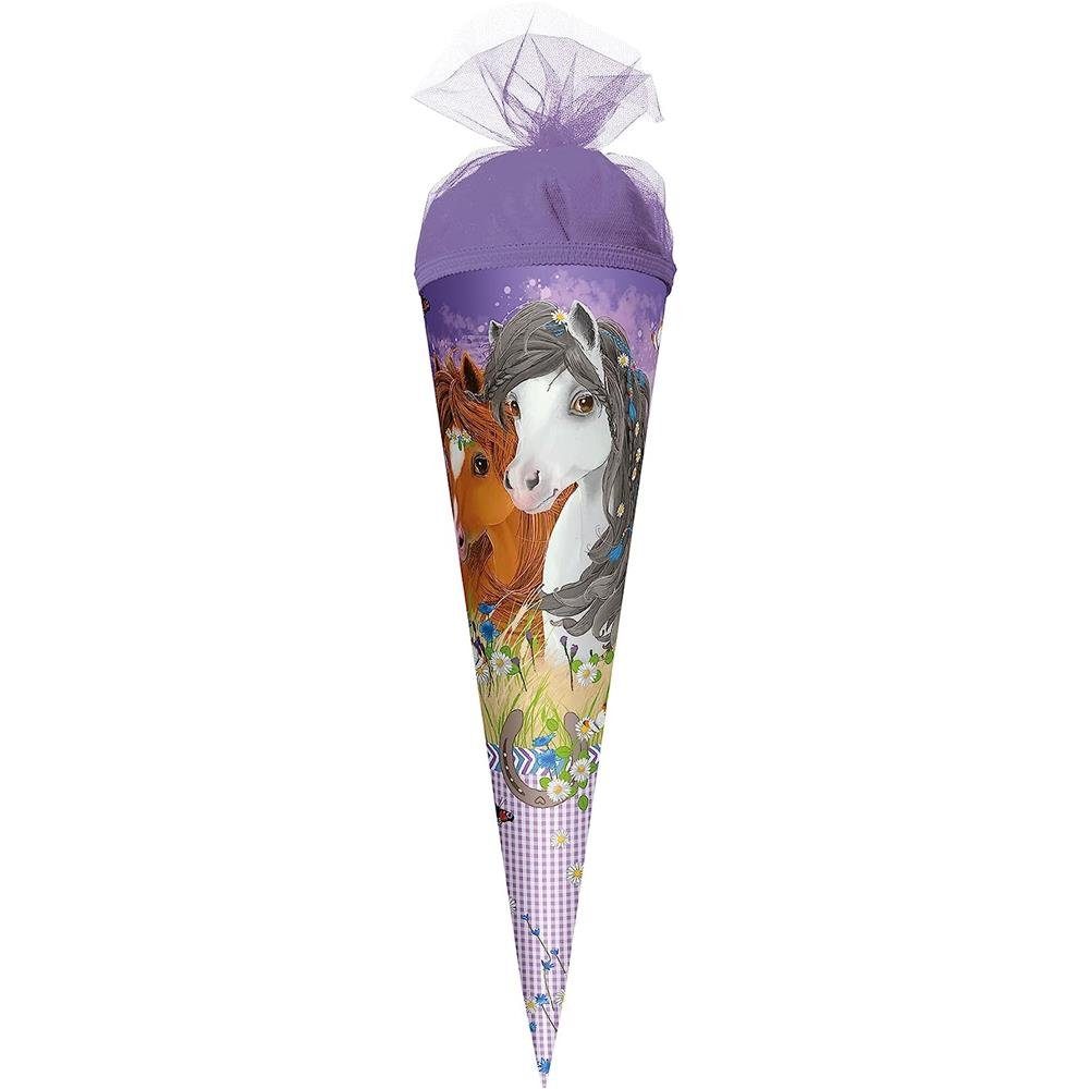 Schultüte Blumenpferde