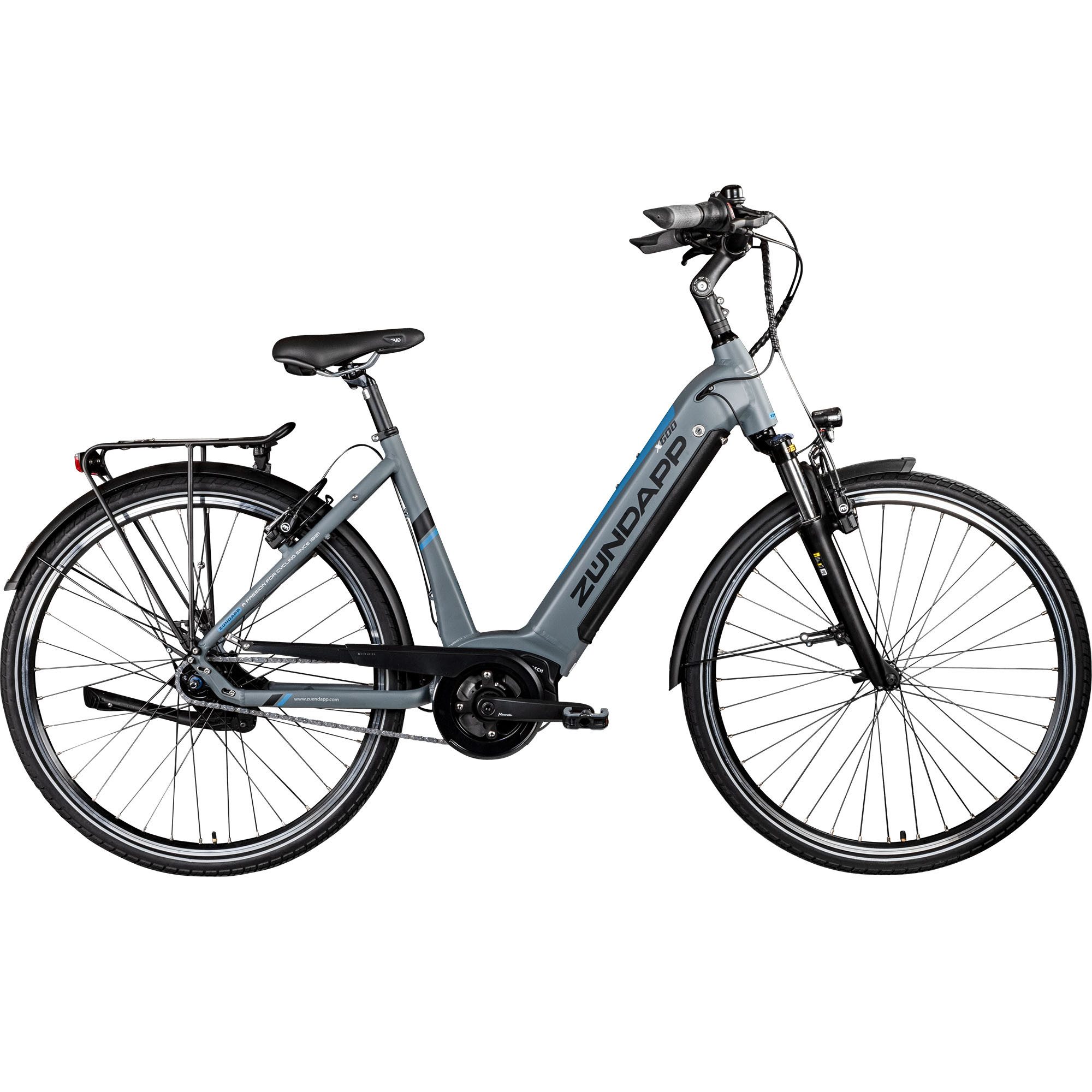 Zündapp E-Bike Cityrad X600 - Bosch Mittelmotor, 7 Gang Shimano Nexus Schaltwerk, Nabenschaltung, Mittelmotor, 400 Wh, Pedelec, Elektrofahrrad für Damen u. Herren
