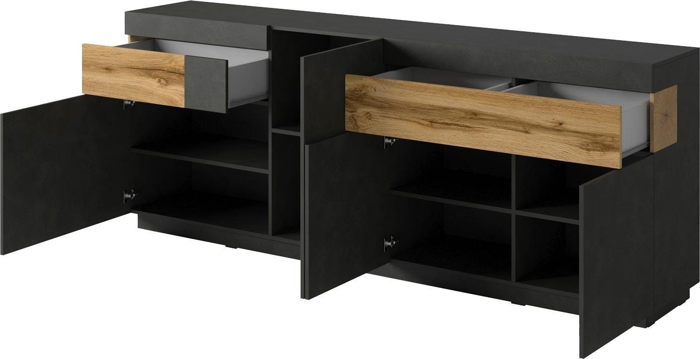 OTTO home Sideboard SILKE, Breite 218, 5 cm