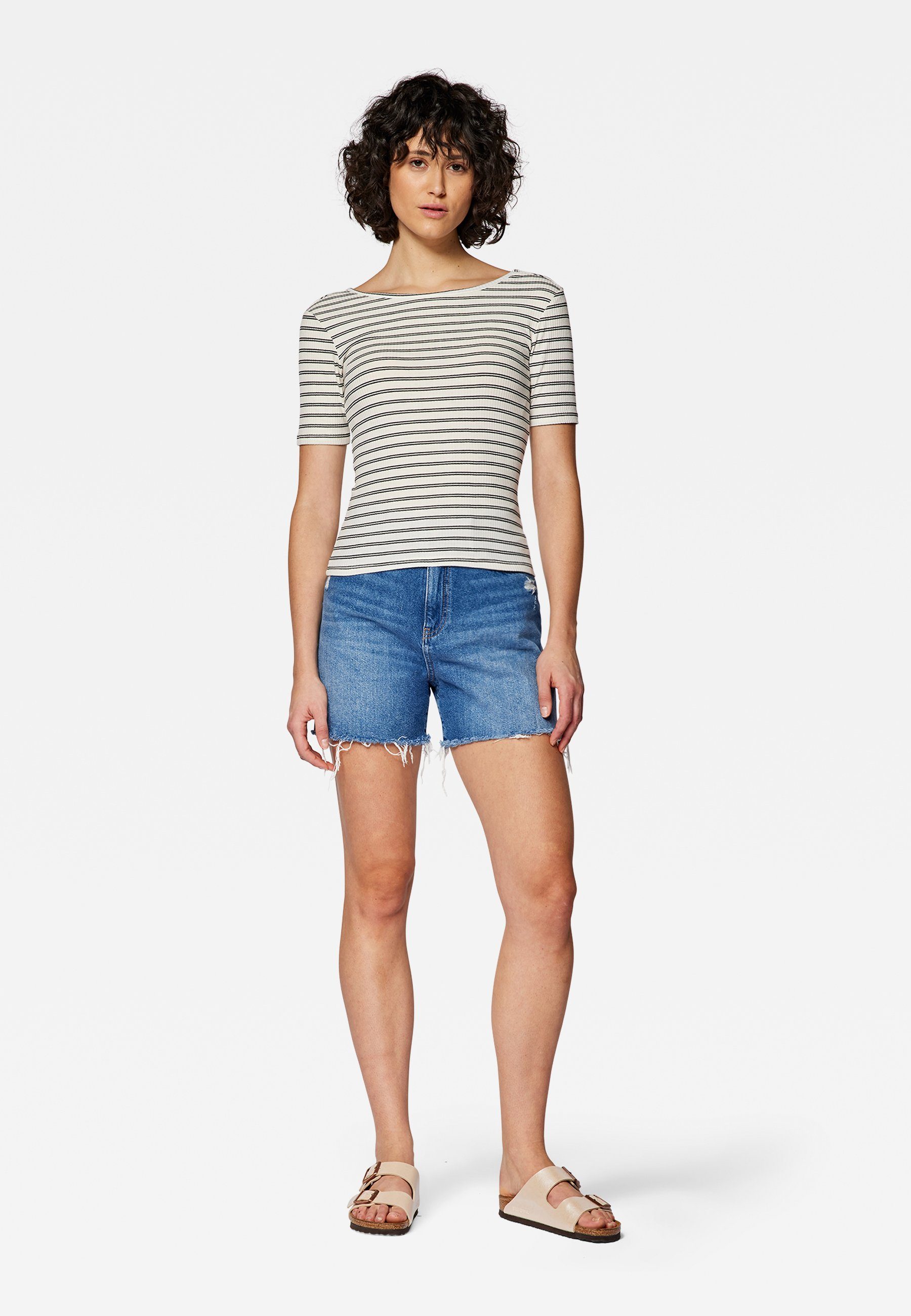 Mavi Damen Striped Top – Maritime Streifen Mit Tiefem Rückenausschnitt | Sommertop Für Strand & Stadt