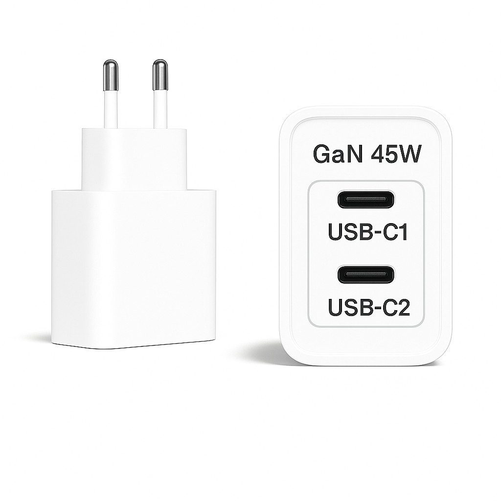 Alpha Electronics 45W USB C Schnell Ladegerät für iPhone Air 17 16 15 14 13 12 11 Serie USB-Ladegerät (3000 mA, Spar-Set, 1-tlg., Universalkompatibel, für Macbook iPhone iPad Air/iPad Pro/iPad mini/Airpod pro Serie uvm)