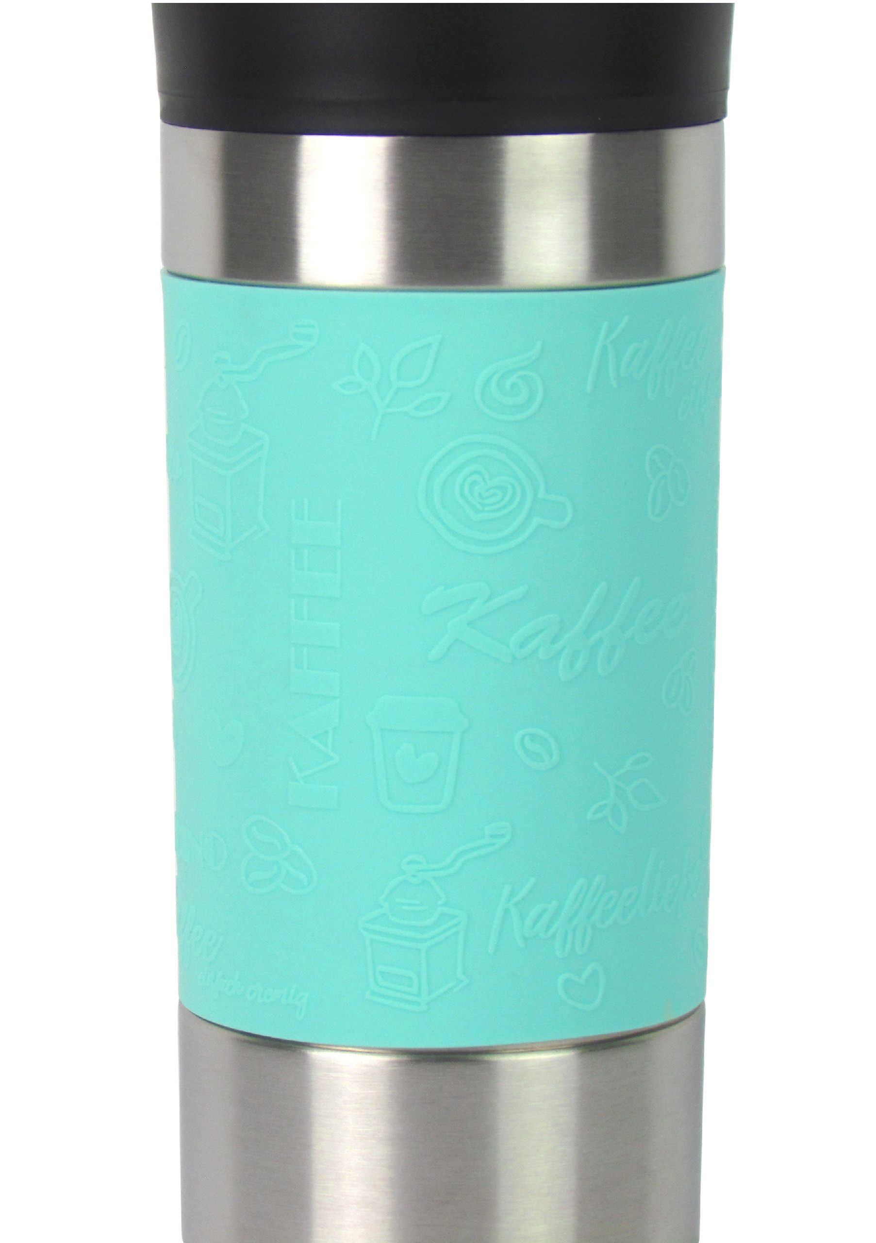 Haushalt International Thermoflasche Isolierbecher – Thermobecher, Fassungsvermögen 360ml – Doppelwandig mit Quick-Press Verschluss