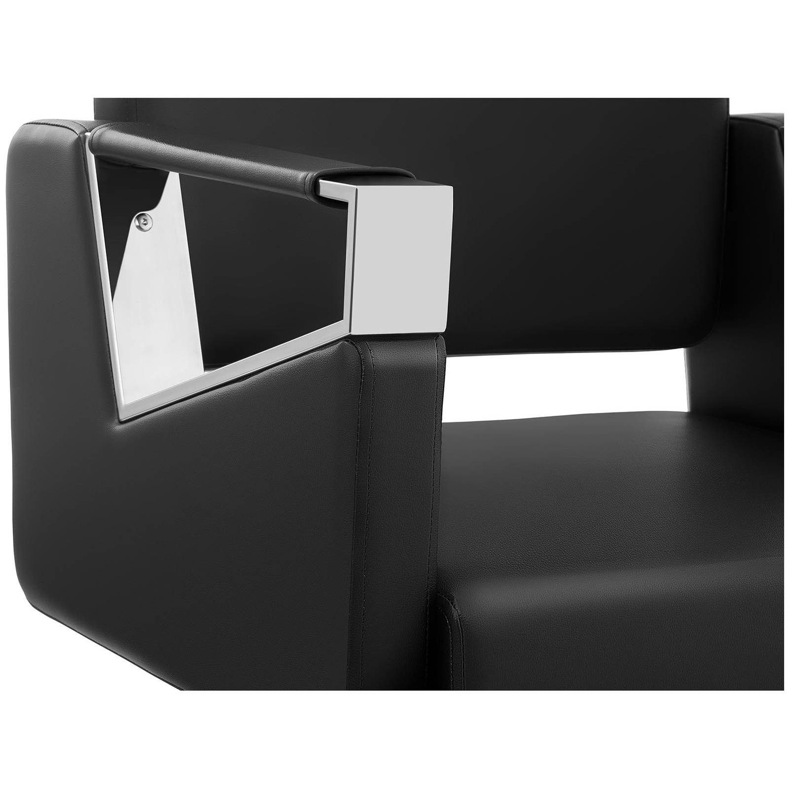 Physa Armlehnstuhl Friseurstuhl Hydraulisch Friseursessel Bedienungsstuhl 200 kg schwarz, Schwarz – Bild 5 von 5