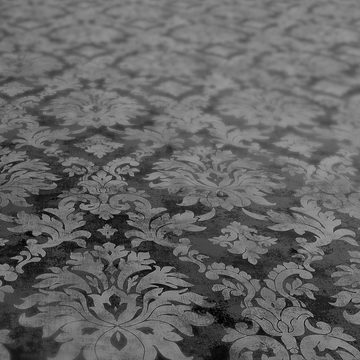 ANRO Tischdecke Tischdecke Wachstuch Ornamente Schwarz Robust Wasserabweisend Breite, Glatt