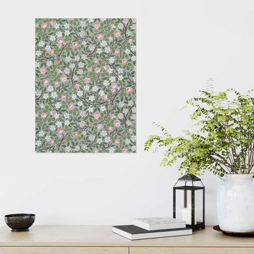 Posterlounge Wandfolie William Morris, Kleine rosa und weiße Blumen, Wohnzimmer Orientalisches Flair Grafikdesign