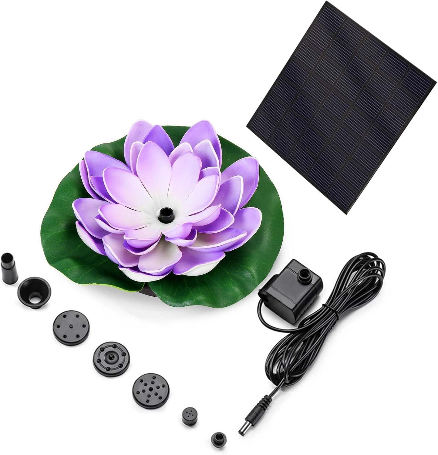 RWEUOQ Gartenbrunnen Solarbrunnen, Seerosen-Solarbrunnen, (Für Vogelbäder günstig online kaufen