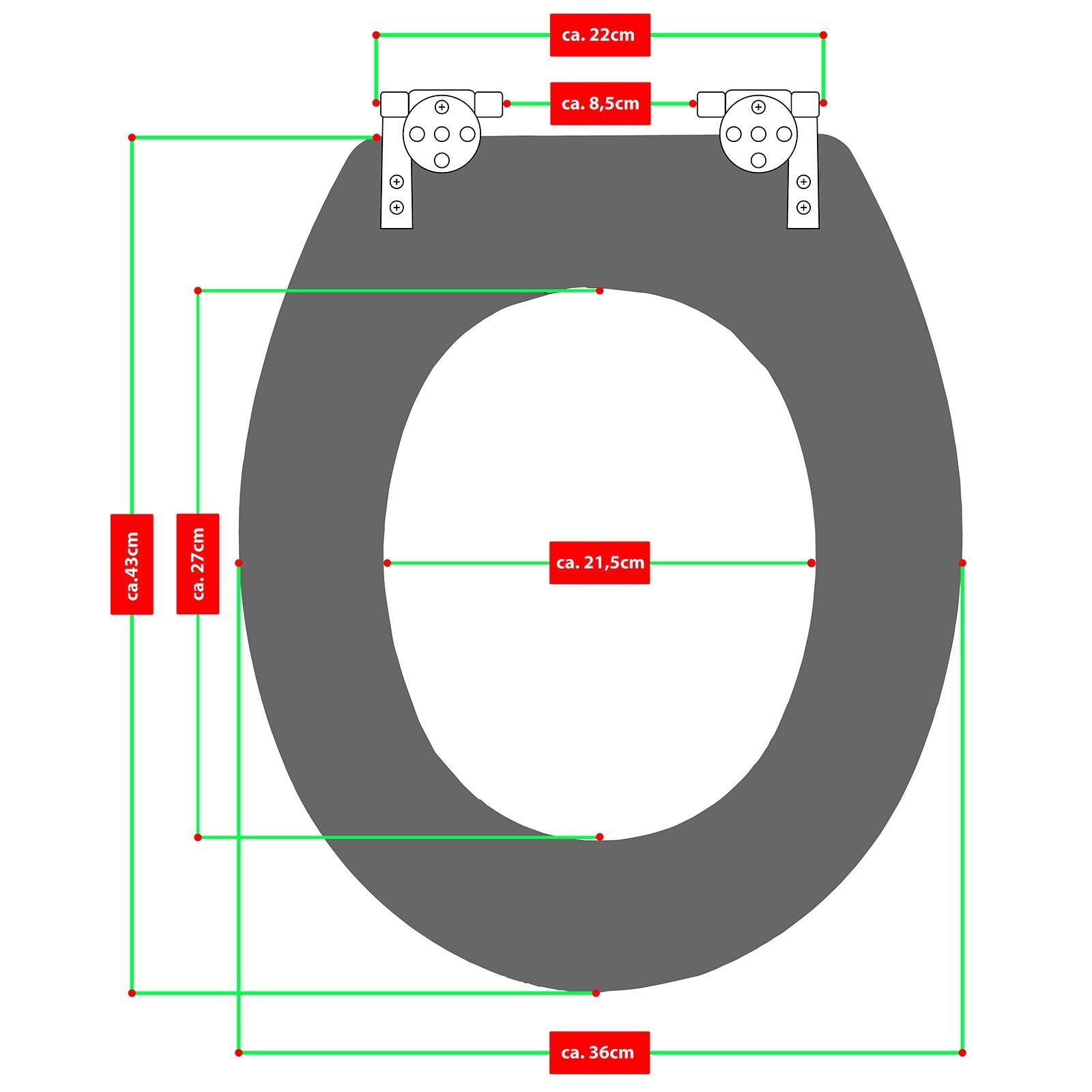 Grafner WC-Sitz WC-Sitz aus MDF Toilettensitz günstig online kaufen